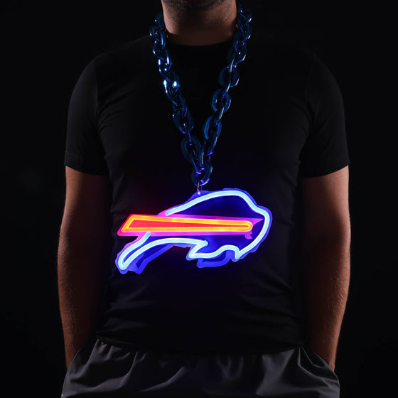 Buffalo Bills 10" Neon Light Up Big Logo Fan Chain