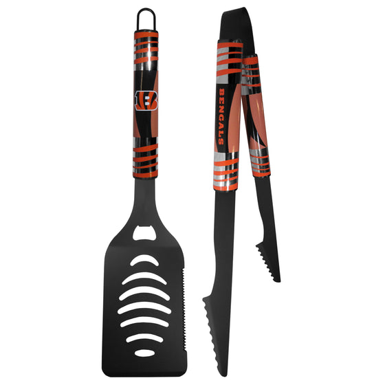 Cincinnati Bengals 2 pc Black Tailgate BBQ Set