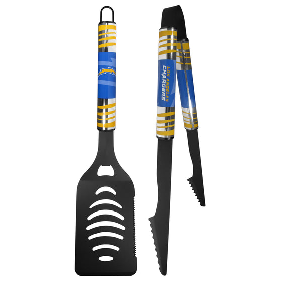 Los Angeles Chargers 2 pc Black Tailgate BBQ Set