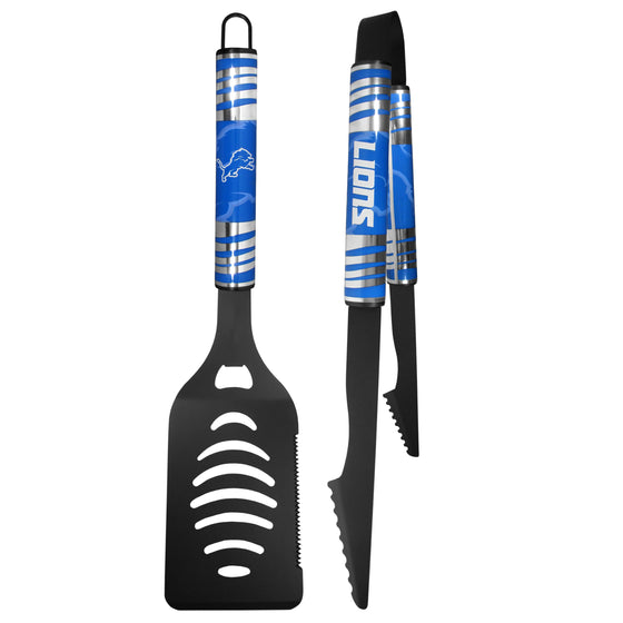 Detroit Lions 2 pc Black Tailgate BBQ Set