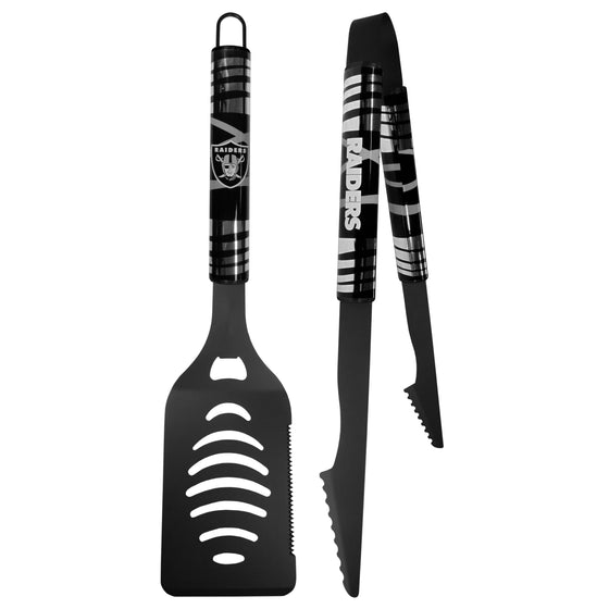 Las Vegas Raiders 2 pc Black Tailgate BBQ Set