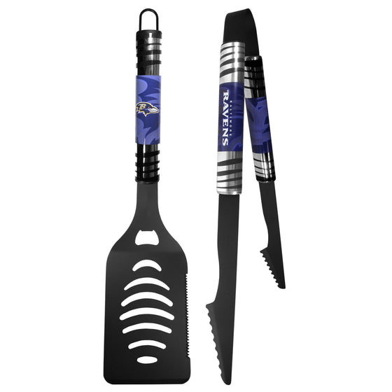 Baltimore Ravens 2 pc Black Tailgate BBQ Set