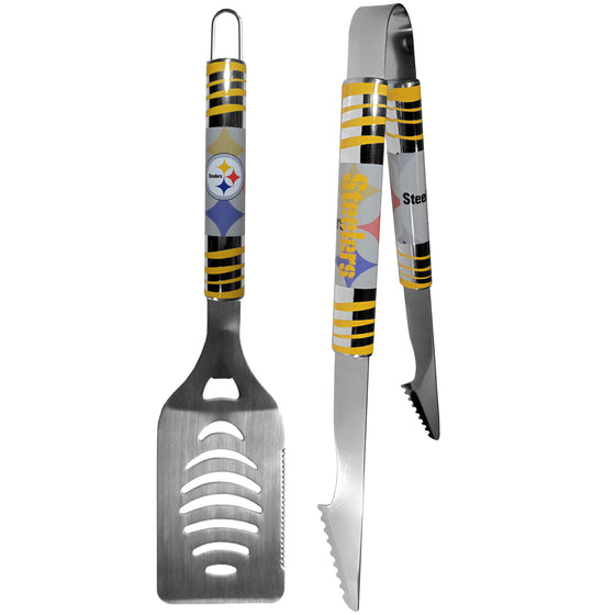 Pittsburgh Steelers 2 pc Steel Tailgate BBQ Set