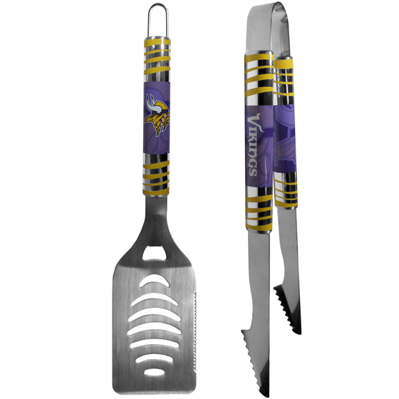 Minnesota Vikings 2 pc Steel Tailgate BBQ Set