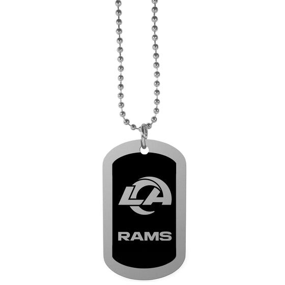 Los Angeles Rams Chrome Tag Necklace