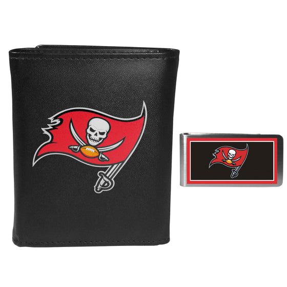 Tampa Bay Buccaneers Tri-fold Wallet & Color Money Clip