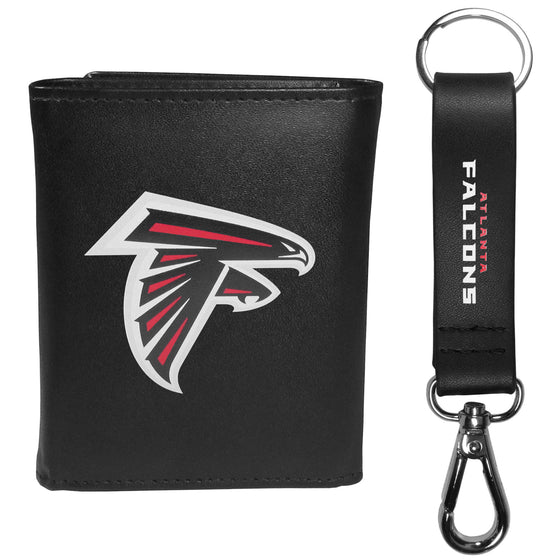 Atlanta Falcons Tri-fold Wallet & Strap Key Chain