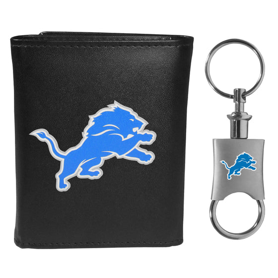 Detroit Lions Tri-fold Wallet & Valet Key Chain