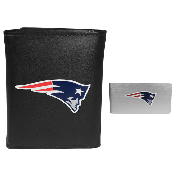 New England Patriots Tri-fold Wallet & Money Clip