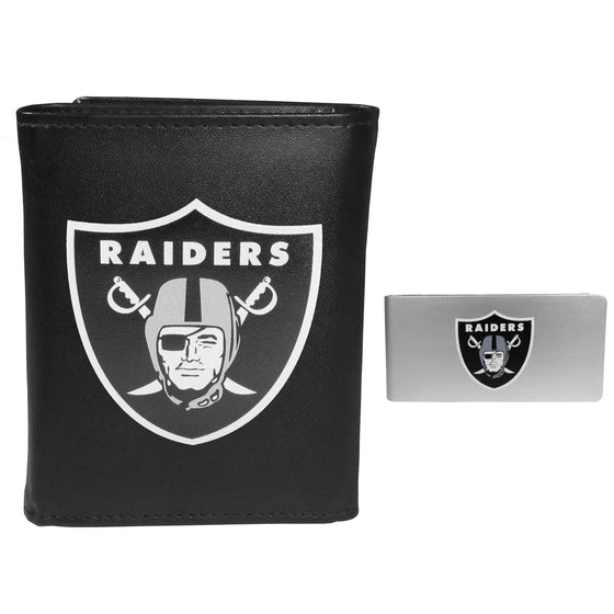 Las Vegas Raiders Tri-fold Wallet & Money Clip