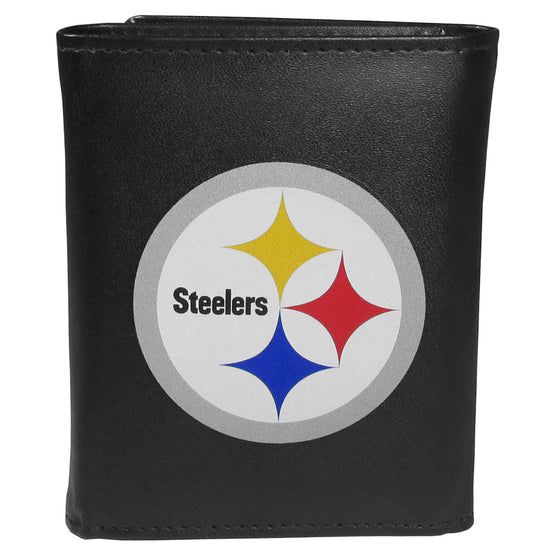 Pittsburgh Steelers Tri-fold Wallet Large Logo