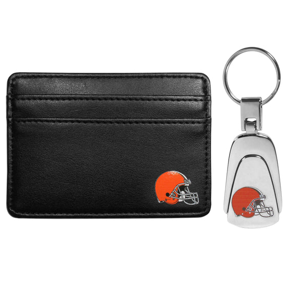 Cleveland Browns Weekend Wallet & Steel Key Chain