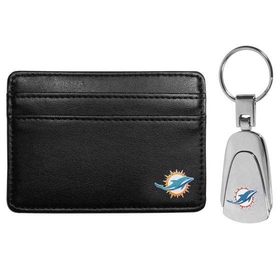 Miami Dolphins Weekend Wallet & Steel Key Chain