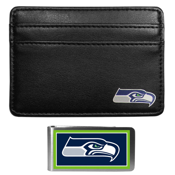 Seattle Seahawks Weekend Wallet & Color Money Clip