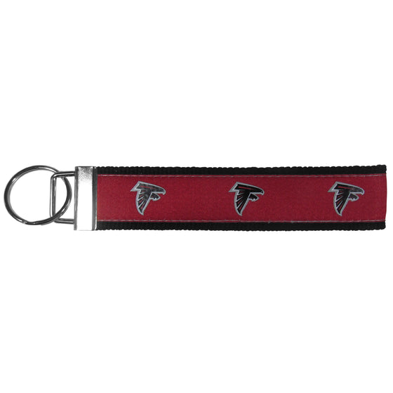 Atlanta Falcons Woven Wristlet Key Chain