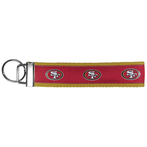 San Francisco 49ers Woven Wristlet Key Chain