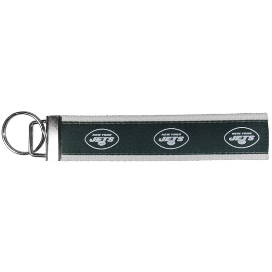 New York Jets Woven Wristlet Key Chain