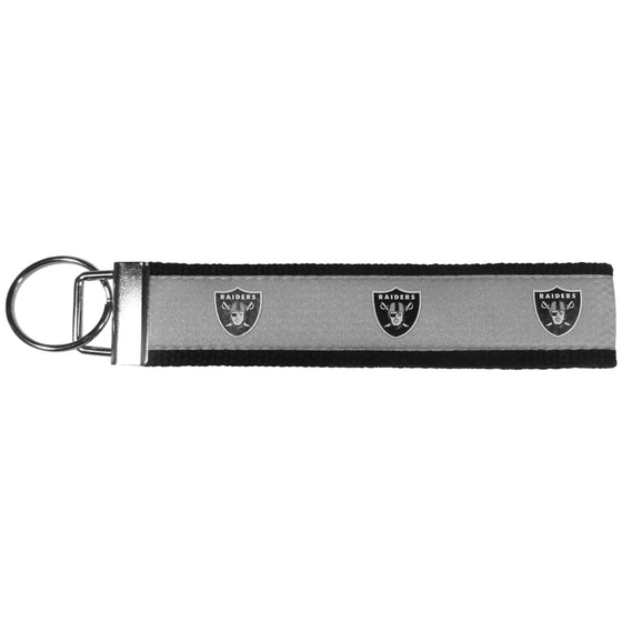 Las Vegas Raiders Woven Wristlet Key Chain