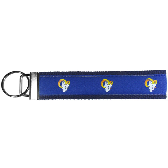 Los Angeles Rams Woven Wristlet Key Chain