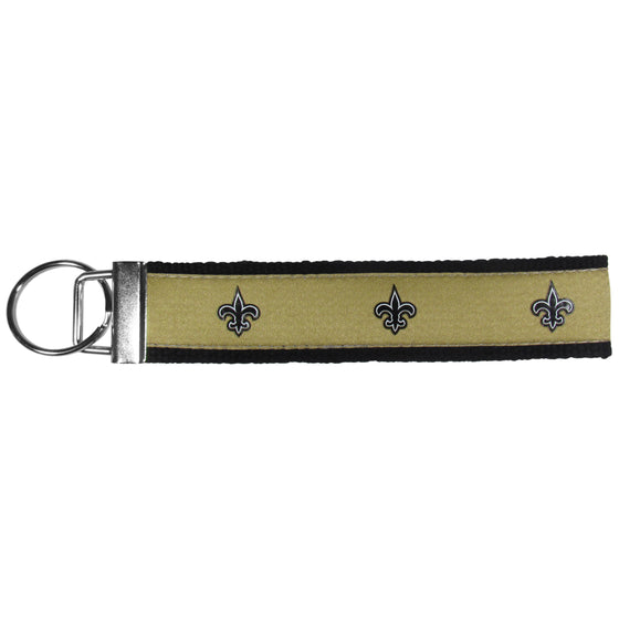 New Orleans Saints Woven Wristlet Key Chain