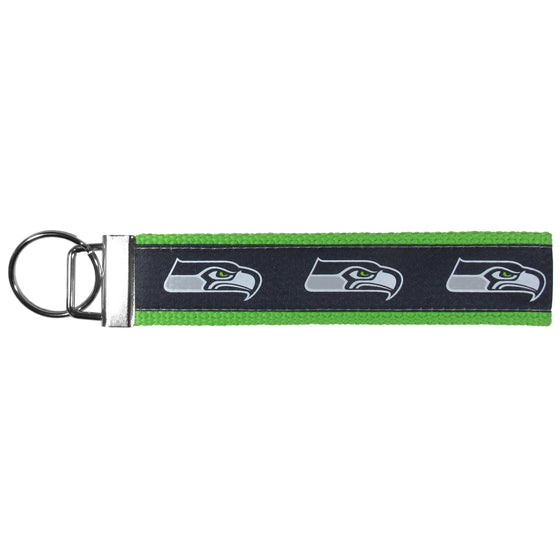 Seattle Seahawks Woven Wristlet Key Chain