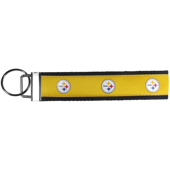 Pittsburgh Steelers Woven Wristlet Key Chain