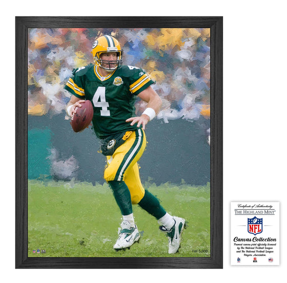 Brett Favre Framed Canvas