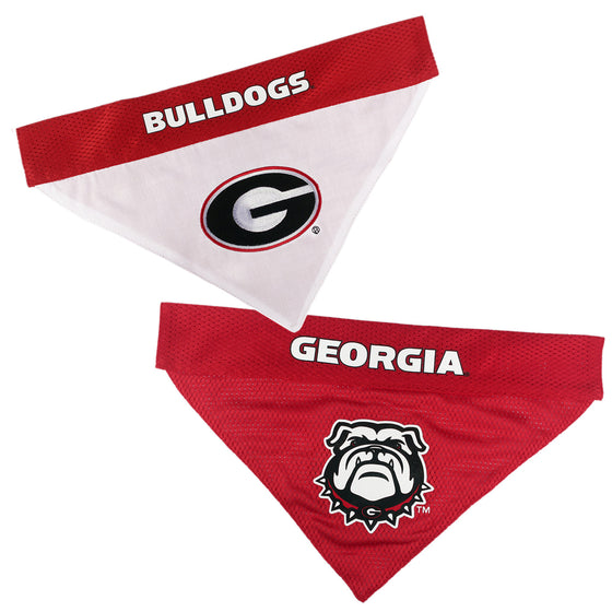 Georgia Bulldogs Reversible Bandana Pets First