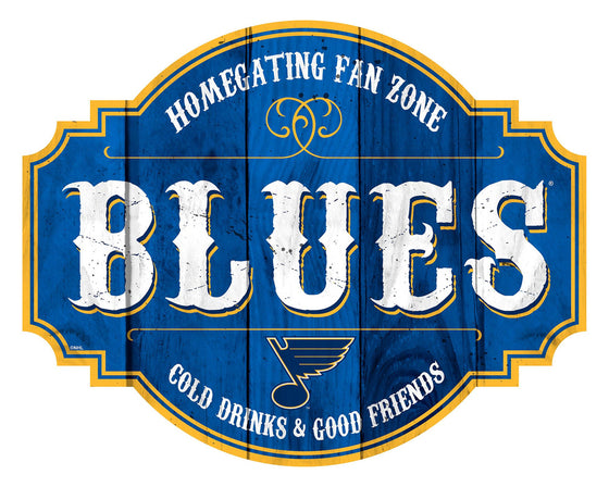 St. Louis Blues Sign Wood 12 Inch Homegating Tavern - Special Order