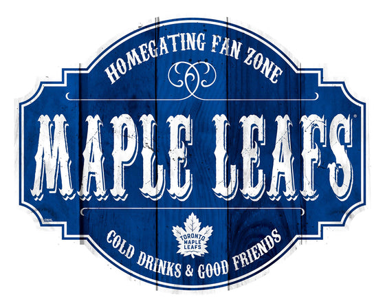 Toronto Maple Leafs Sign Wood 12 Inch Homegating Tavern - Special Order