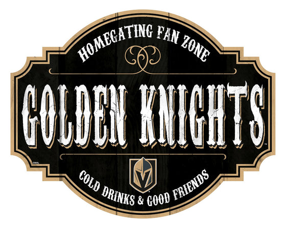 Vegas Golden Knights Sign Wood 12 Inch Homegating Tavern - Special Order