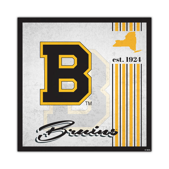 Boston Bruins Sign Wood 10x10 Album Design - Special Order