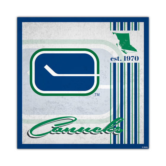 Vancouver Canucks Sign Wood 10x10 Album Design - Special Order