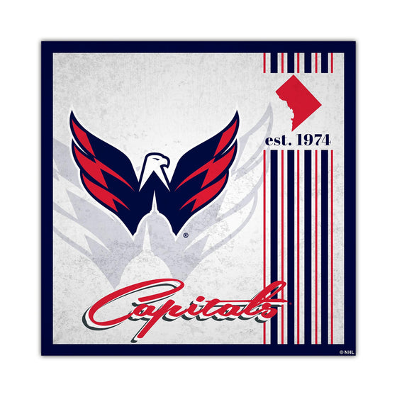 Washington Capitals Sign Wood 10x10 Album Design - Special Order