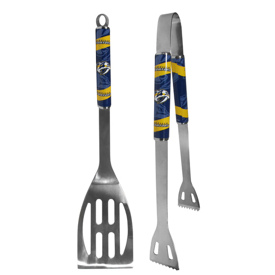 Nashville Predators 2 pc Steel BBQ Tool Set