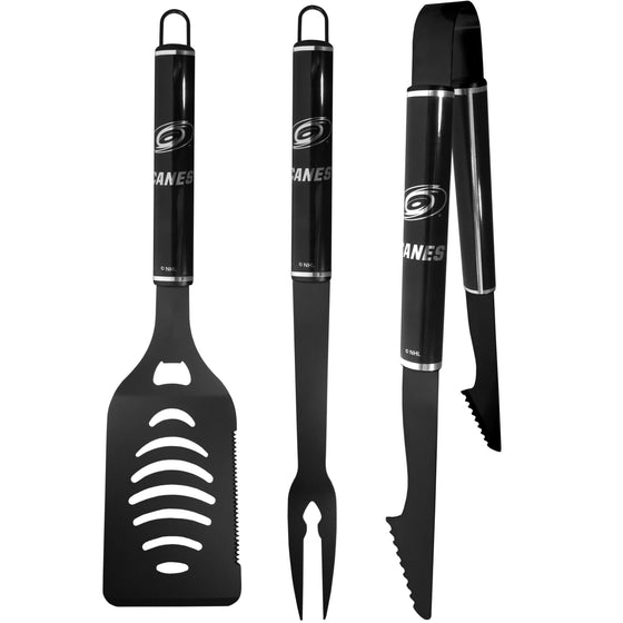 Carolina Hurricanes 3 pc Monochromatic BBQ Set