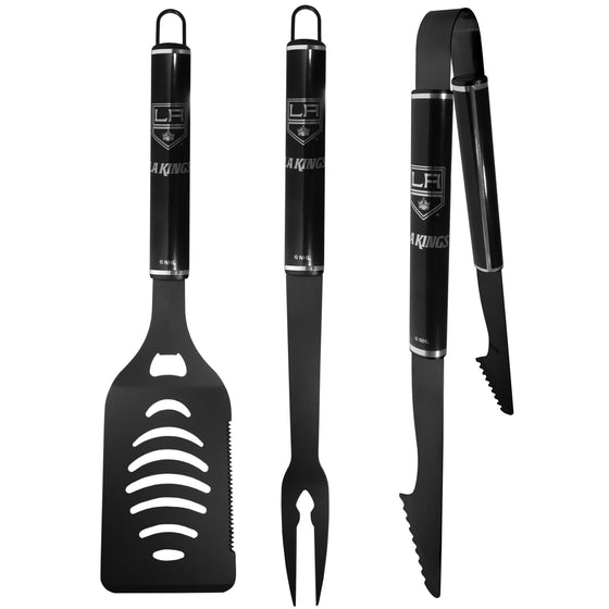 Los Angeles Kings 3 pc Monochromatic BBQ Set