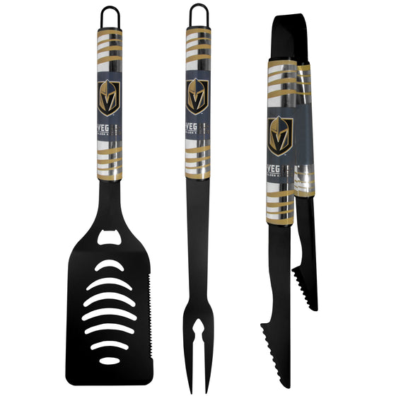 Vegas Golden Knights 3 pc Black Tailgater BBQ Set