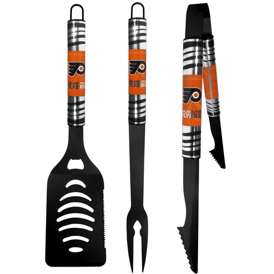 Philadelphia Flyers 3 pc Black Tailgater BBQ Set