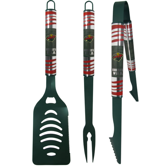 Minnesota Wild 3 pc Color BBQ Tool Set