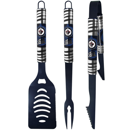 Winnipeg Jets??? 3 pc Color BBQ Tool Set