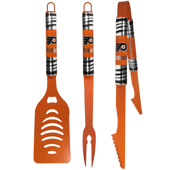 Philadelphia Flyers 3 pc Color BBQ Tool Set