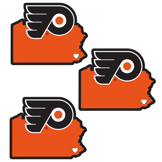 Philadelphia Flyers Home State Decal, 3pk