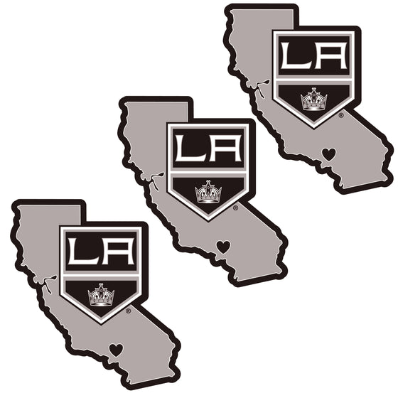 Los Angeles Kings Home State Decal, 3pk