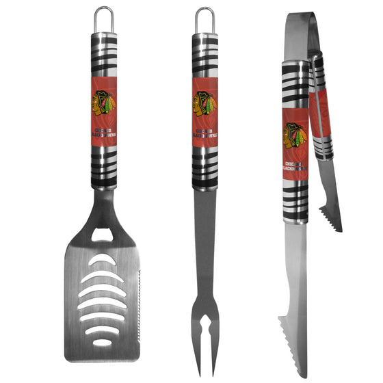 Chicago Blackhawks 3 pc Tailgater BBQ Tools