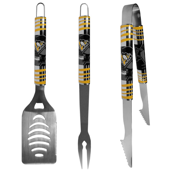 Pittsburgh Penguins 3 pc Tailgater BBQ Tools