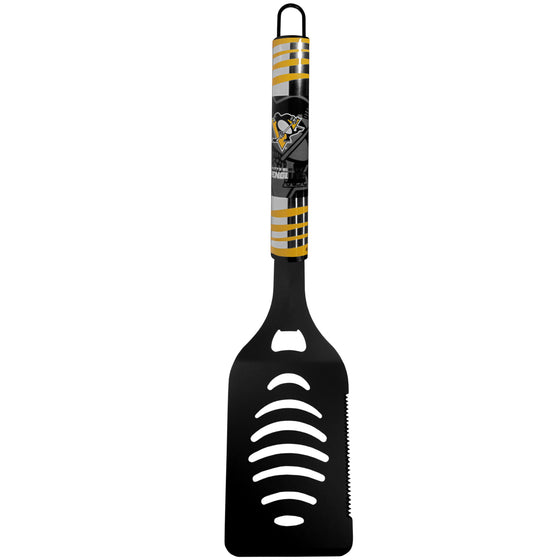 Pittsburgh Penguins Black Spatula w/Team Colors