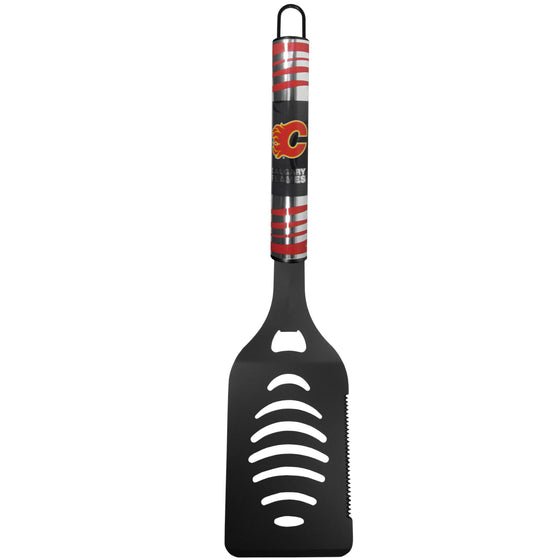 Calgary Flames Black Spatula w/Team Colors