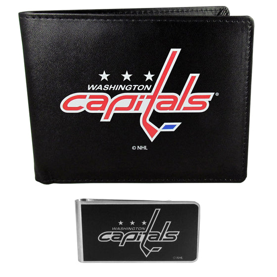 Washington Capitals Bi-fold Wallet & Black Money Clip