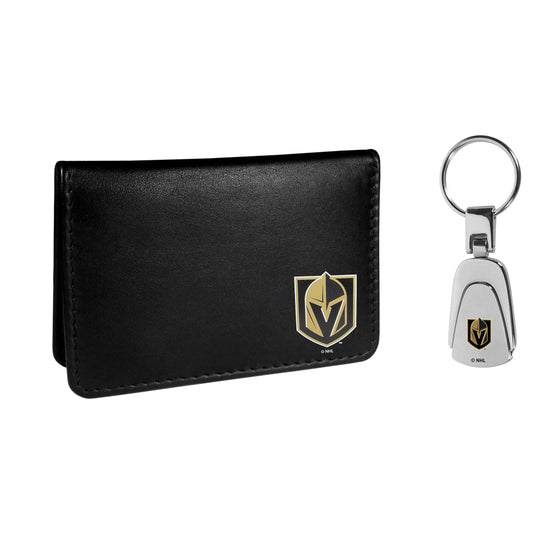 Vegas Golden Knights Weekend Bi-fold Wallet & Steel Key Chain